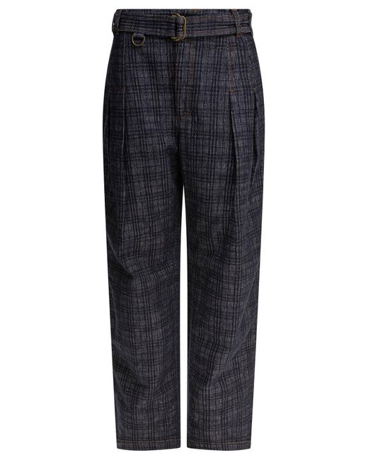 Burberry Women's Blue Check Jeans