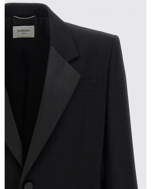 Saint Laurent Blue Single-Breasted Wool Blazer for men