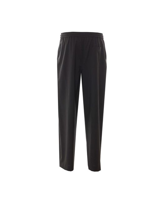 Loewe Black Wool Drawstring Pants for men