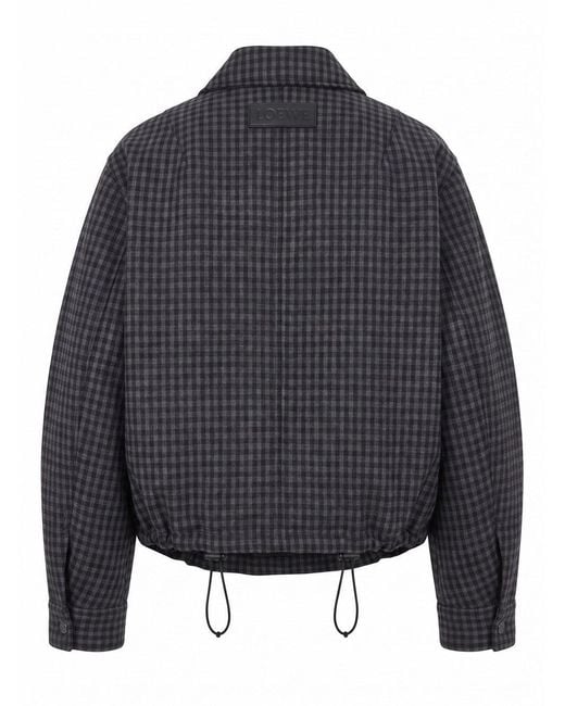 Loewe Gray Drawstring Jacket
