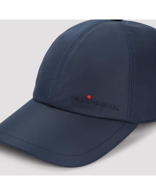 Kiton Blue Baseball Cap for men