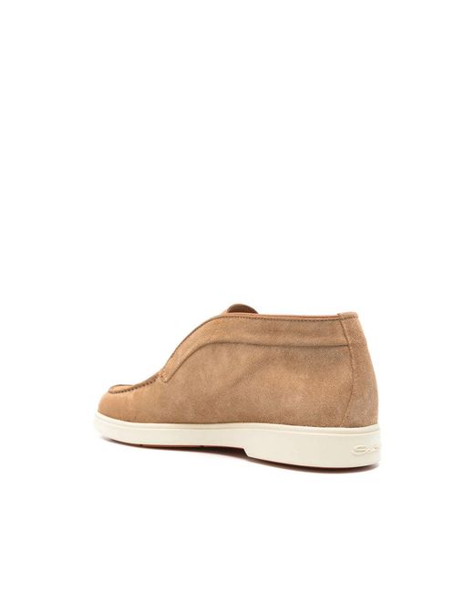 Santoni Natural Ankle Boots