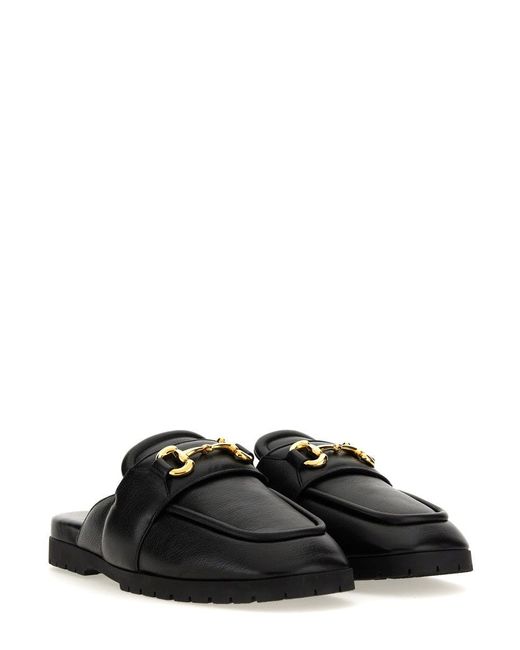 Gucci Black Sabot With Clamp for men