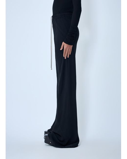 Rick Owens Blue Drawstring Bias Pants