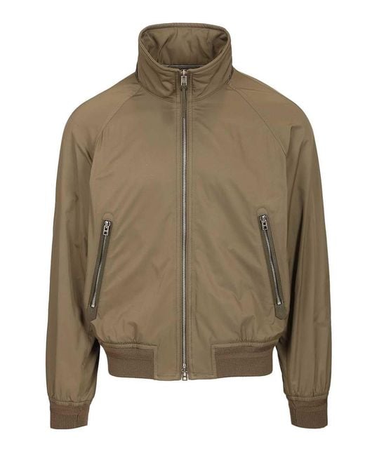 Tom Ford Green Jacket With Cashmere Lining for men