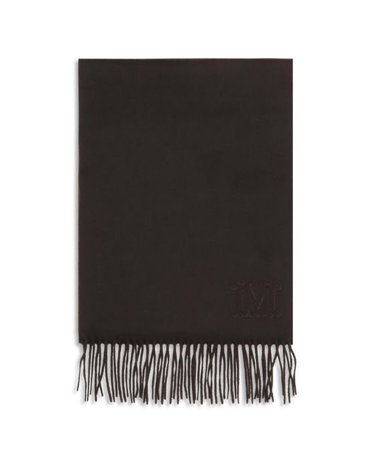 Max Mara Black Dalia Scarf