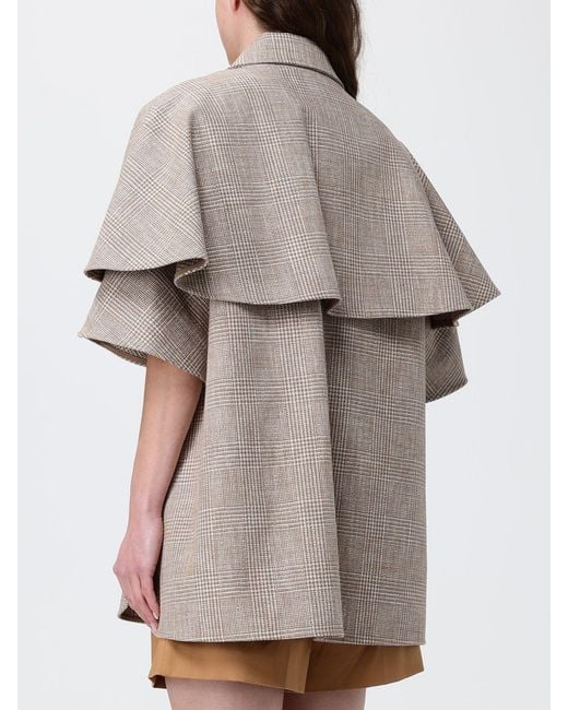 Max Mara Natural Coat Leather