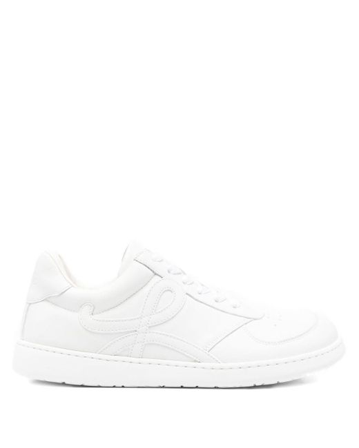 Loewe Men's White Jambo Leather Sneakers