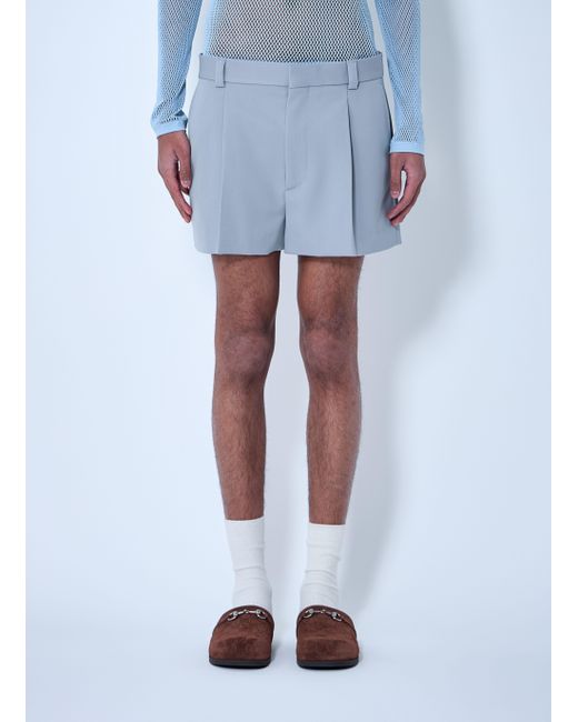 Gucci Blue Wool Tailored Shorts for men