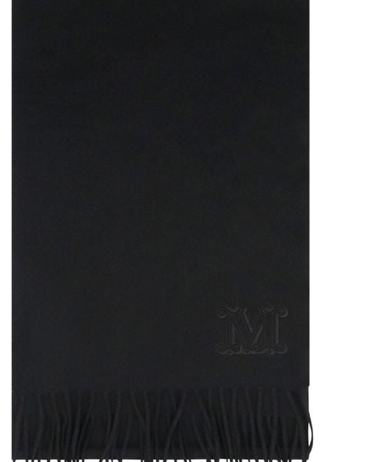 Max Mara Black Wool Scarf