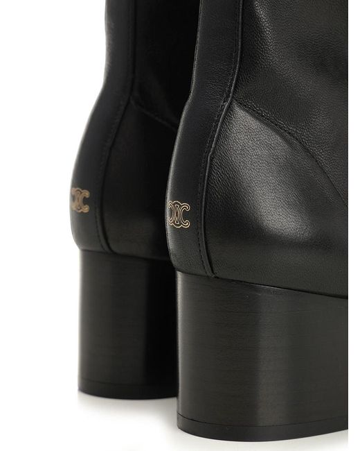 Céline Black Cheri Zip Ankle Boot