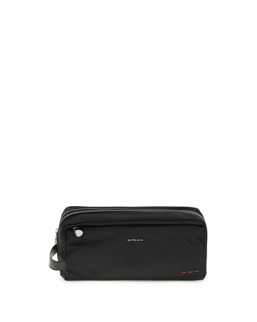Kiton Black Beauty Case With Zip for men
