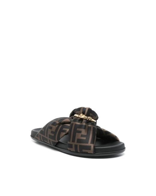 Fendi Brown Flip-Flops & Slides