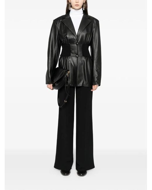Céline White High-Neck Top