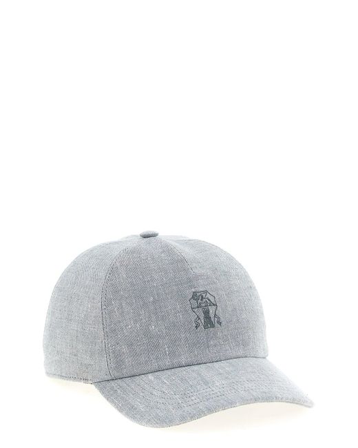 Brunello Cucinelli Gray 'Baseball' Cap