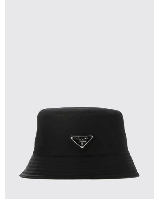 Prada Black Nylon Bucket Hat