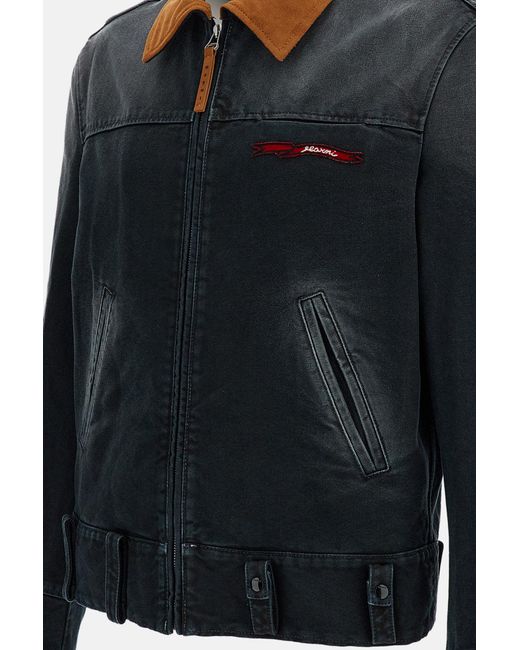 Marni Blue Cotton Canvas Jacket for men