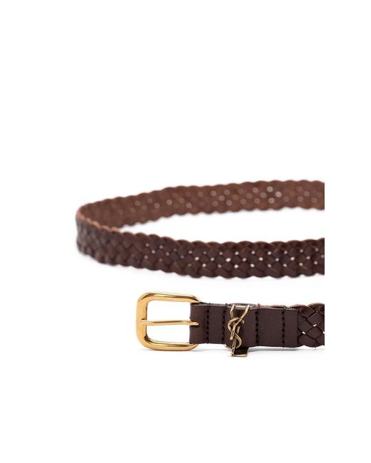 Saint Laurent Brown Belts for men