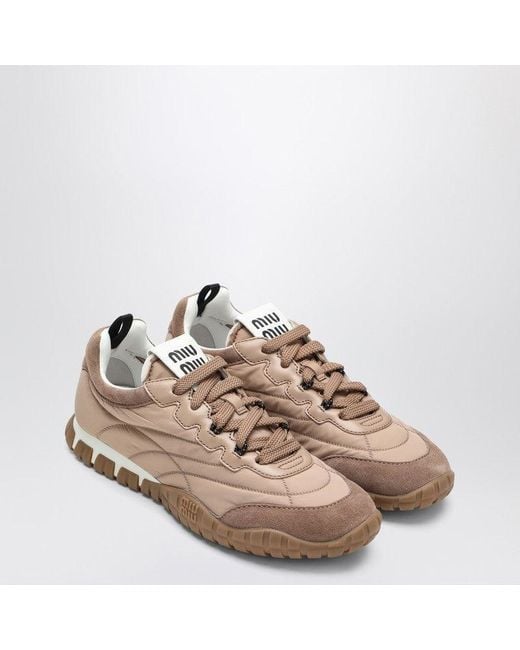 Miu Miu Pink Dark Tyre Sneakers