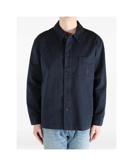 Saint Laurent Blue Jackets for men
