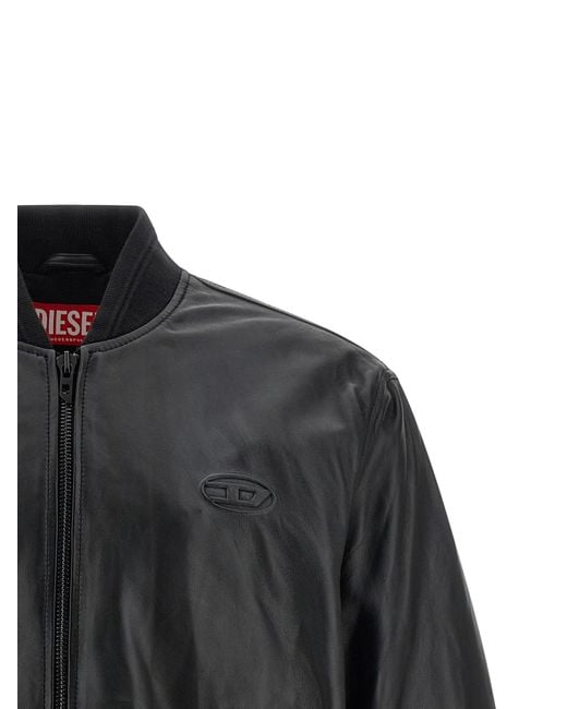 DIESEL Gray L-Type Bomber Jacket for men