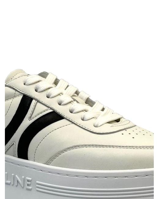 Céline Gray Block Leather Sneakers