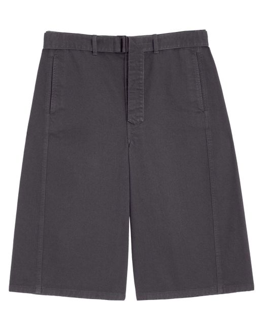 Lemaire Blue Cotton Twisted Shorts for men