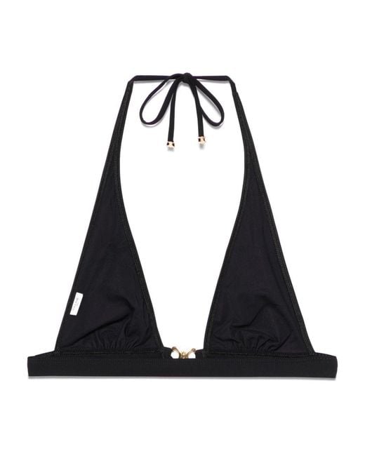 Céline Black Triangle Bikini Top