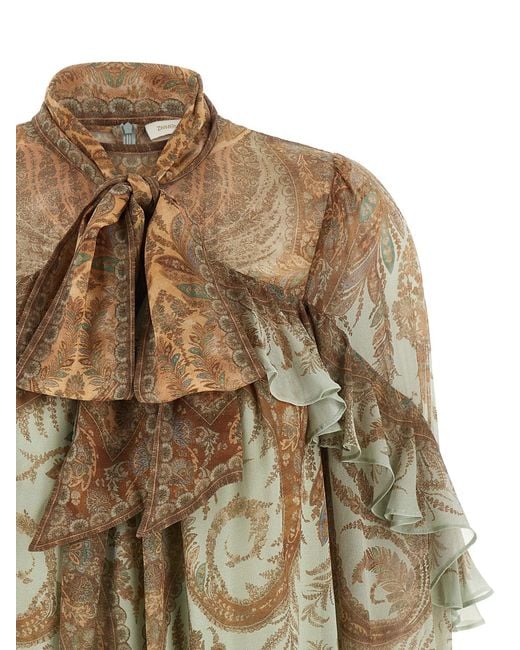 Zimmermann Multicolor 'Memento Flutter' Blouse