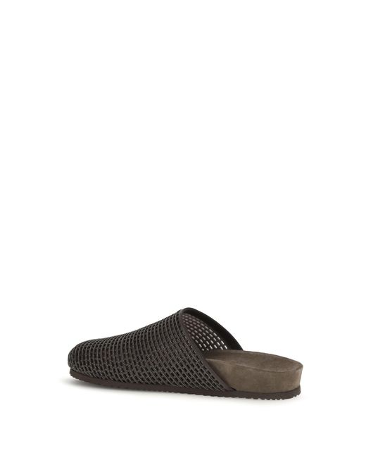 Brunello Cucinelli White Leather Slides
