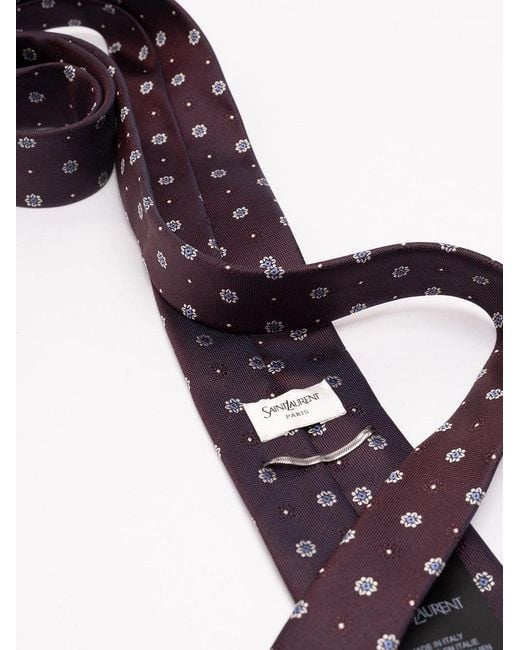 Saint Laurent Purple Tie for men