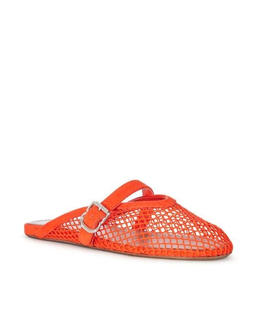 Alaïa Red Flat Mule
