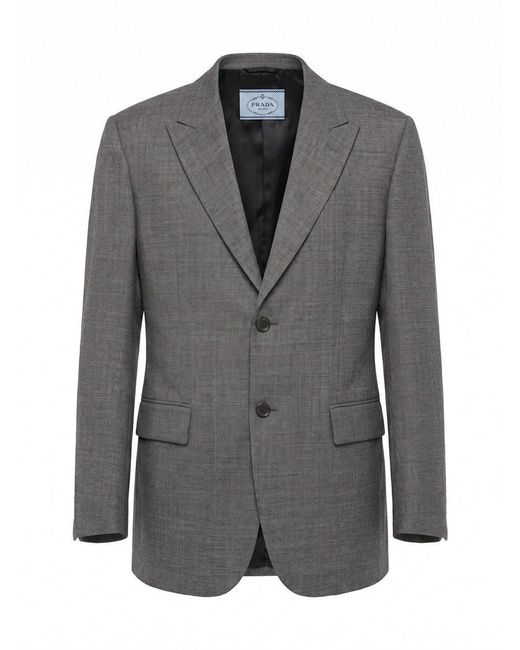 Prada Gray Blazer Jacket