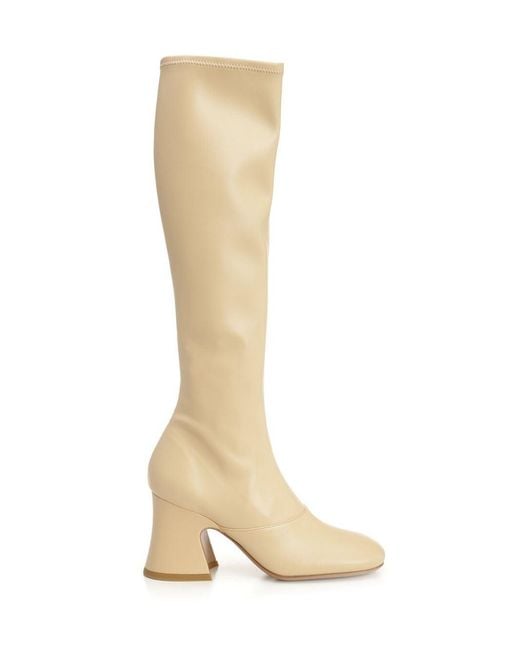 Chloé White "Janis" Boots
