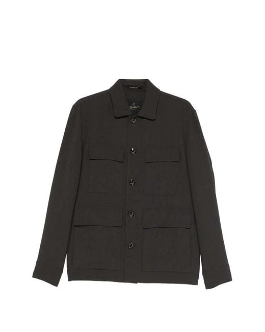 Montecore Black Button-Up Jacket for men