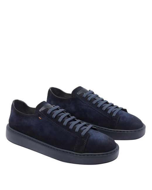 Santoni Blue Ford Sneakers for men