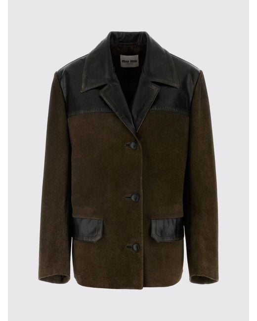 Miu Miu Black Jacket Mud