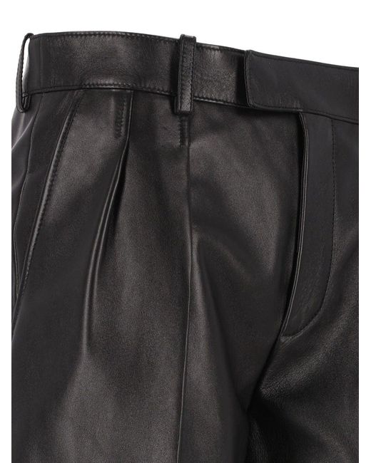 Saint Laurent Black Bermuda