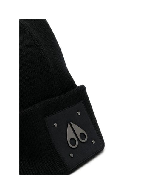 Moose Knuckles Black Hats for men