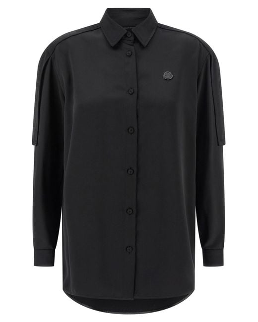 Moncler Genius Black Polyester Blouse