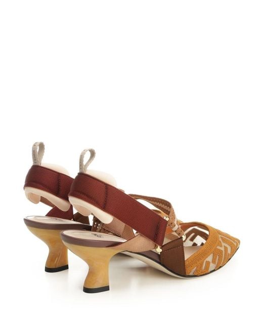 Fendi Brown "Colibr㬠Slingback