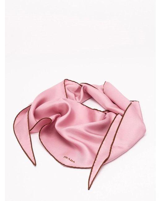 Prada Pink Triangle Foulard