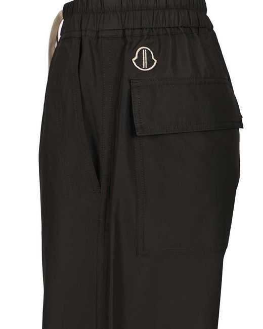 Moncler Black Drawstring Trousers
