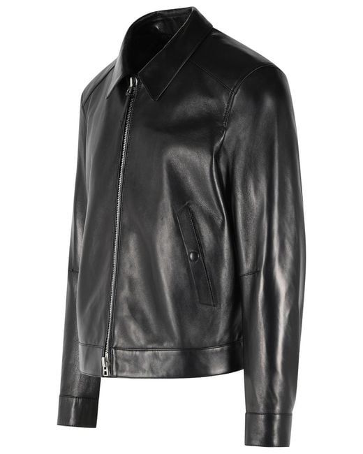 Tom Ford Black Leather Jacket for men