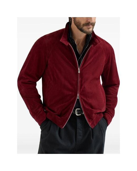 Brunello Cucinelli Red Jackets for men