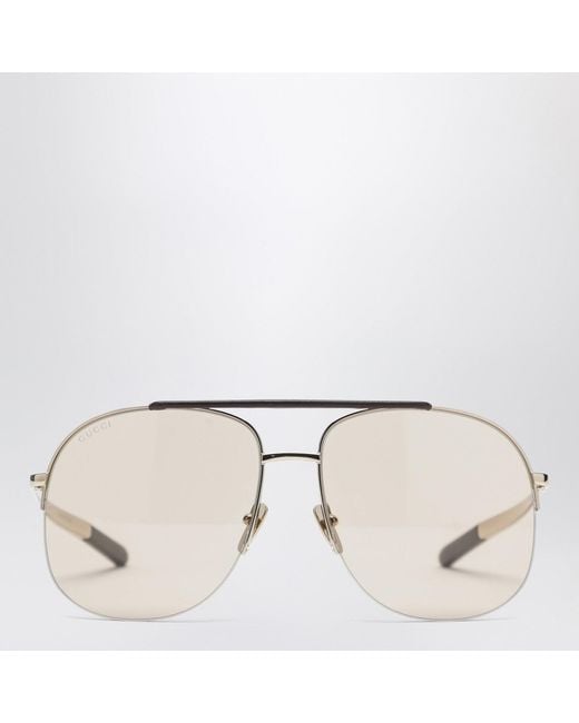 Gucci Metallic Navigator Sunglasses