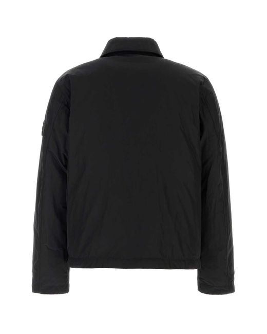 Stone Island Black Polyester Blend Down Jacket for men