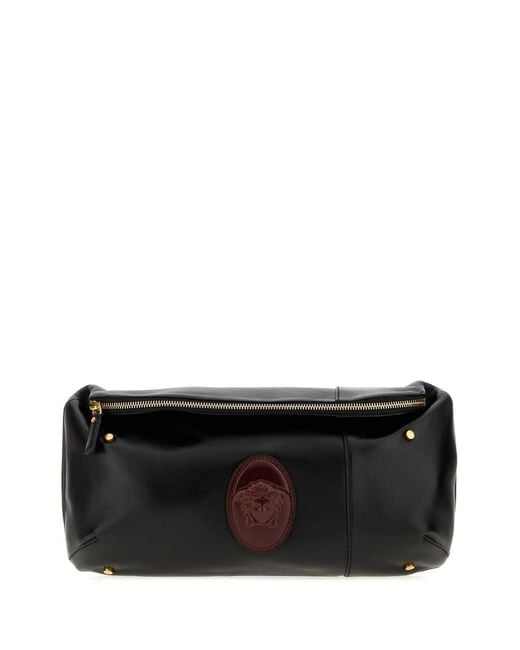 Versace Black Medium Bum Bag for men