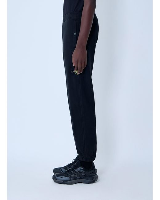 Stone Island Blue Logo Patch Track Pants for men