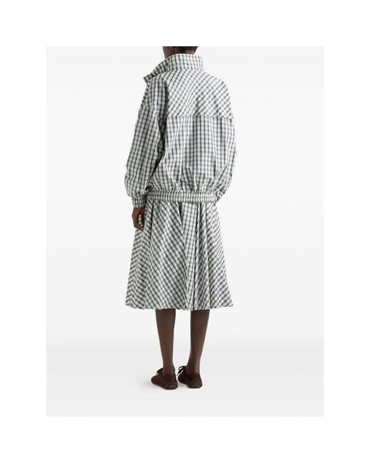 Prada Gray Neutrals Jackets